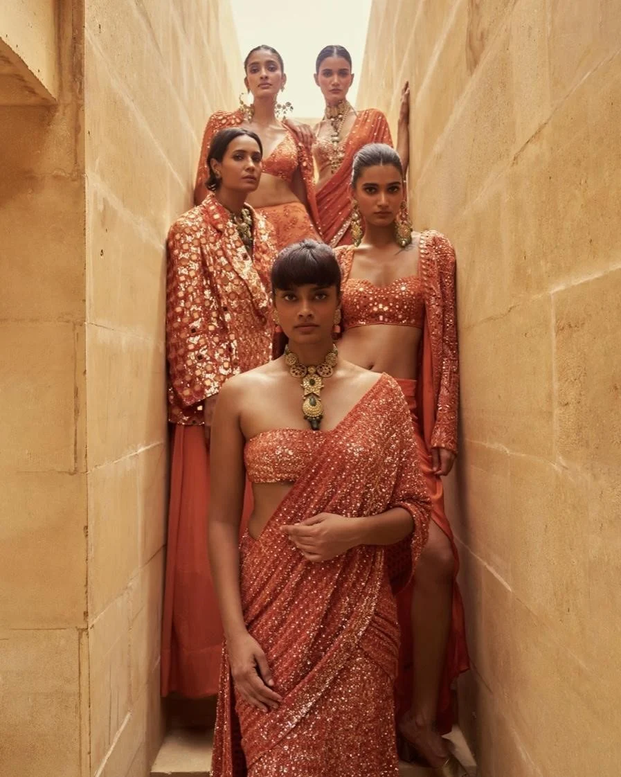 Make this orange color the theme of your wedding function to stay ahead of the hottest trend just like the Ambanis.